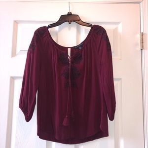 Burgundy Top
